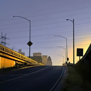 Skyline And Sunset.jpg - Downtown Los Angeles