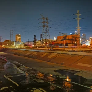 Power Plant And LA River - Down By The River