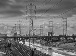 Trainyard, Sun And Clouds - Down By The River