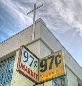97 Cent Market And Church - Markets